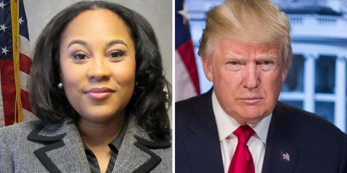 RawStory's tweet card. Attorneys representing former President Donald Trump on Friday made a last-minute plea to disqualify Fulton County District Attorney Fani Willis from indicting him or his associates for their efforts...