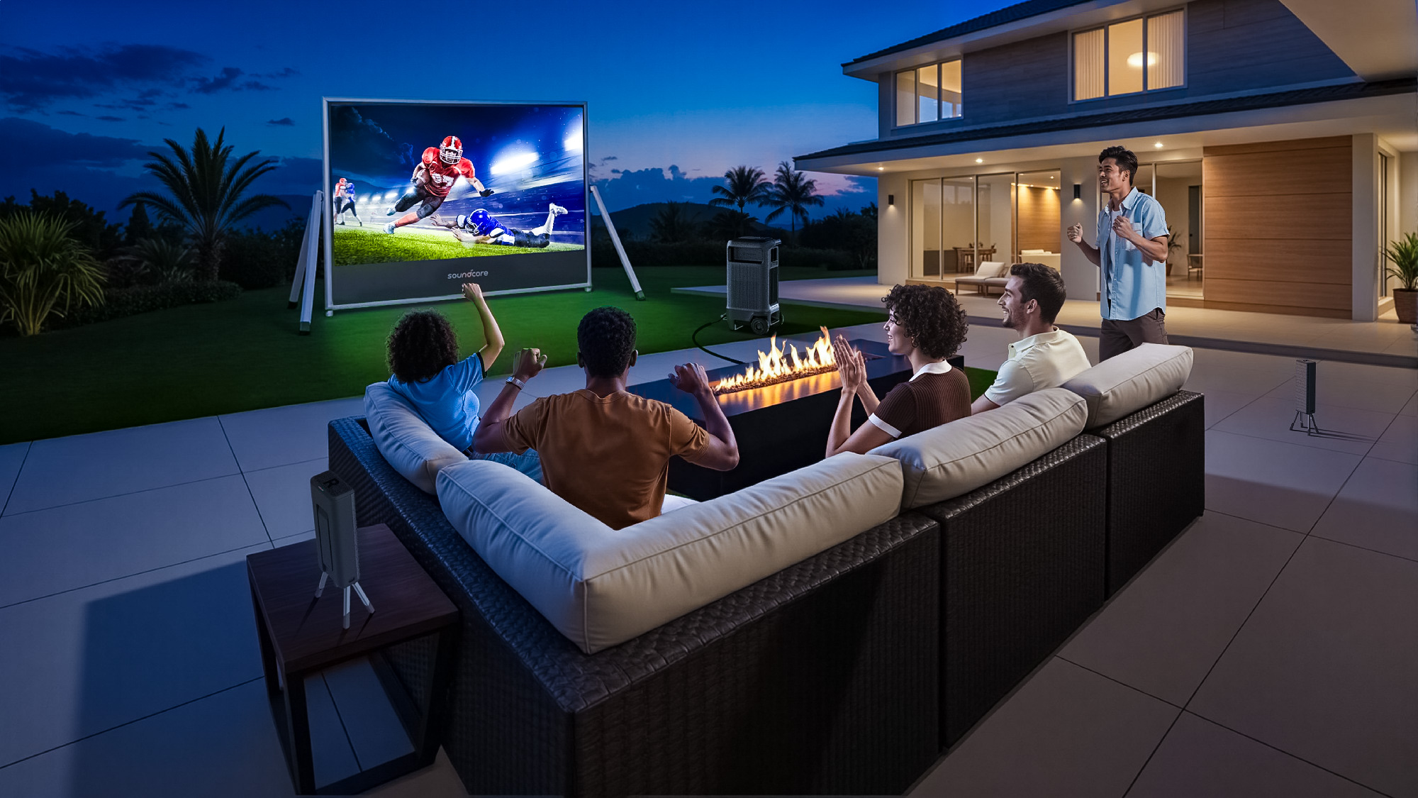 TechAcuteCom's tweet card. soundcore has recently launched a Kickstarter campaign for their newest portable movie projector, the Nebula X1 Pro.