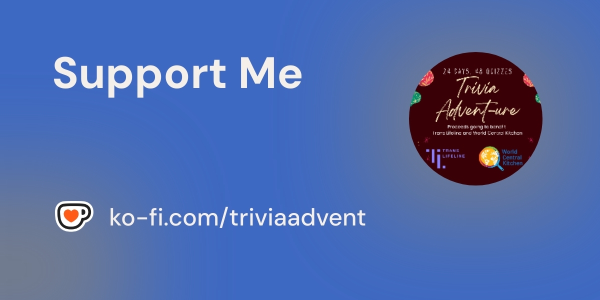 FrenemyTrivia's tweet card. Support 2025 Trivia Advent-ure Calendar