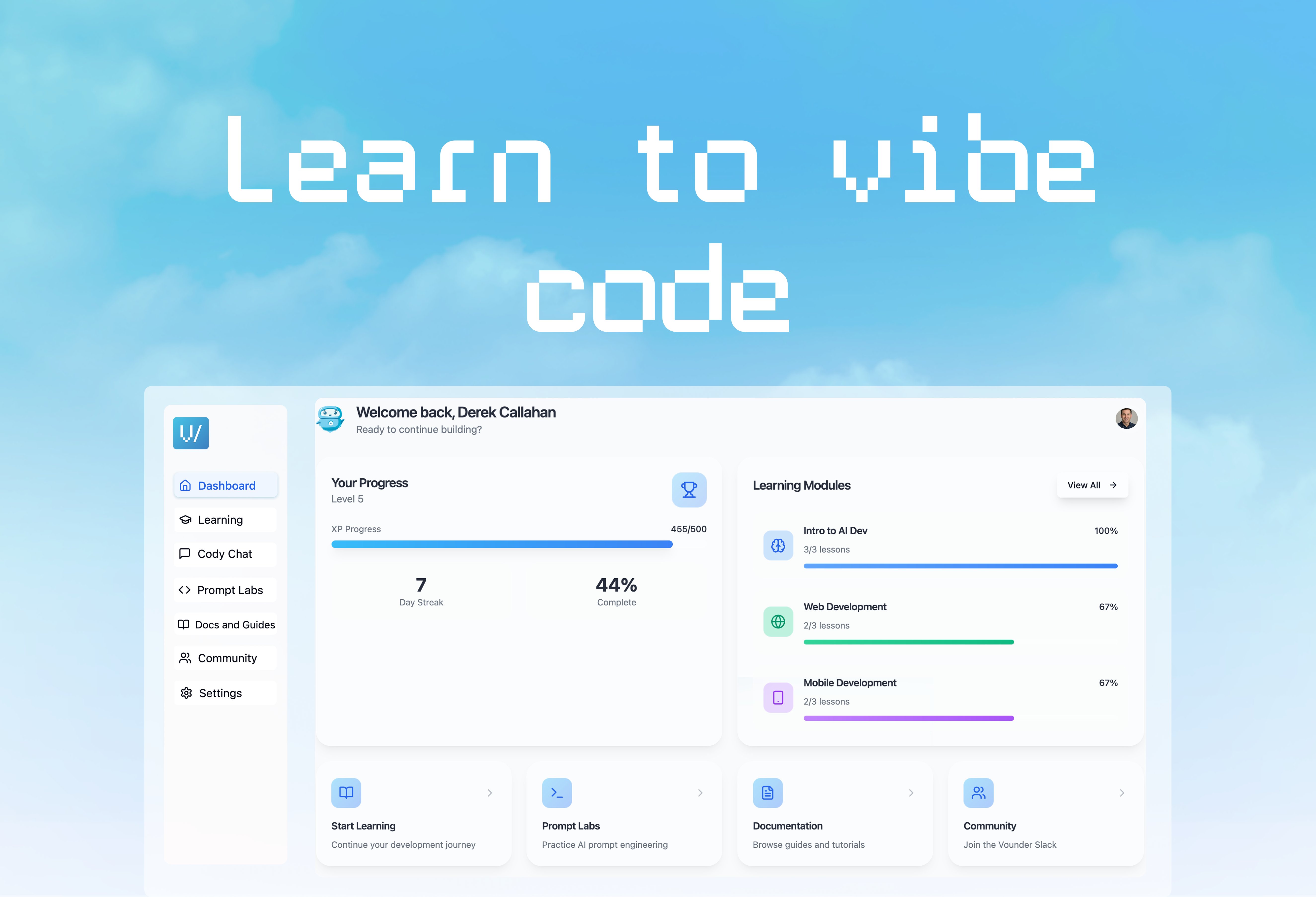 vcodinator's tweet card. Build apps 10x faster with vibe coding. No traditional coding required. Learn AI-powered development with Lovable, Cursor, and Claude. Free course starts today!