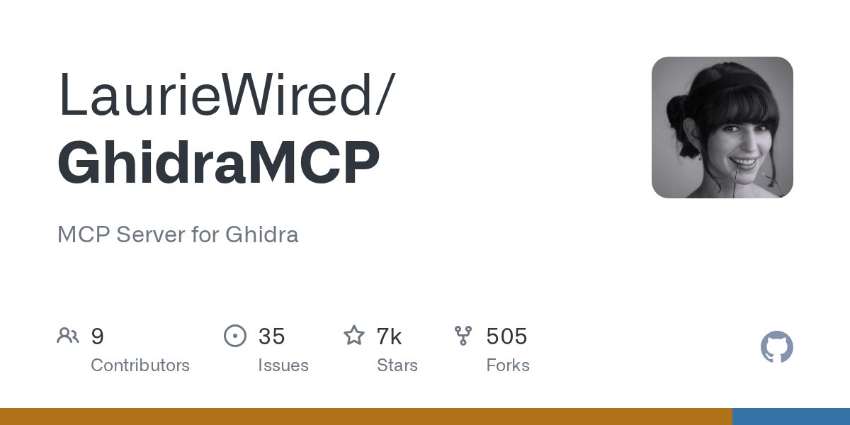 NitinGavhane_'s tweet card. MCP Server for Ghidra. Contribute to LaurieWired/GhidraMCP development by creating an account on GitHub.