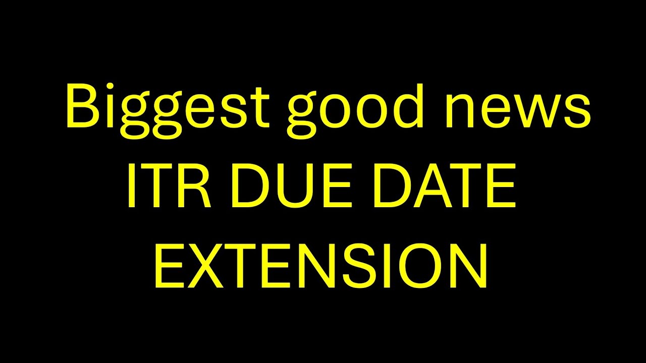 CARenu12's tweet card. Biggest good news ITR DUE DATE EXTENSION