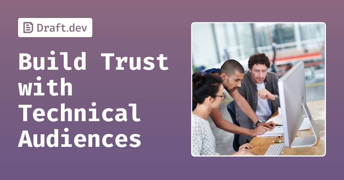 draftdev's tweet card. Learn how Draft.dev helps tech companies build trust with developers through authentic, expert-driven technical content that resonates with technical audiences.