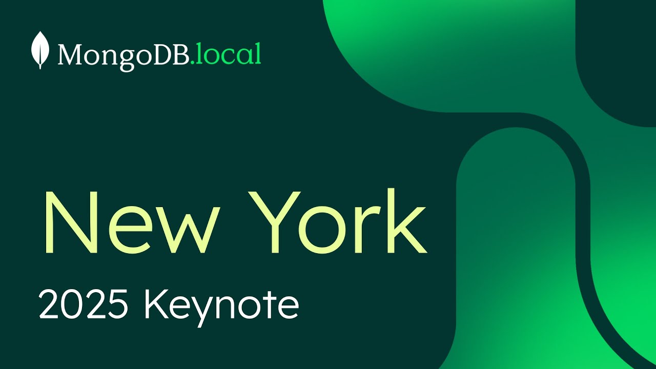RudyDev's tweet card. MongoDB.local NYC 2025 Keynote & Post Show Interviews