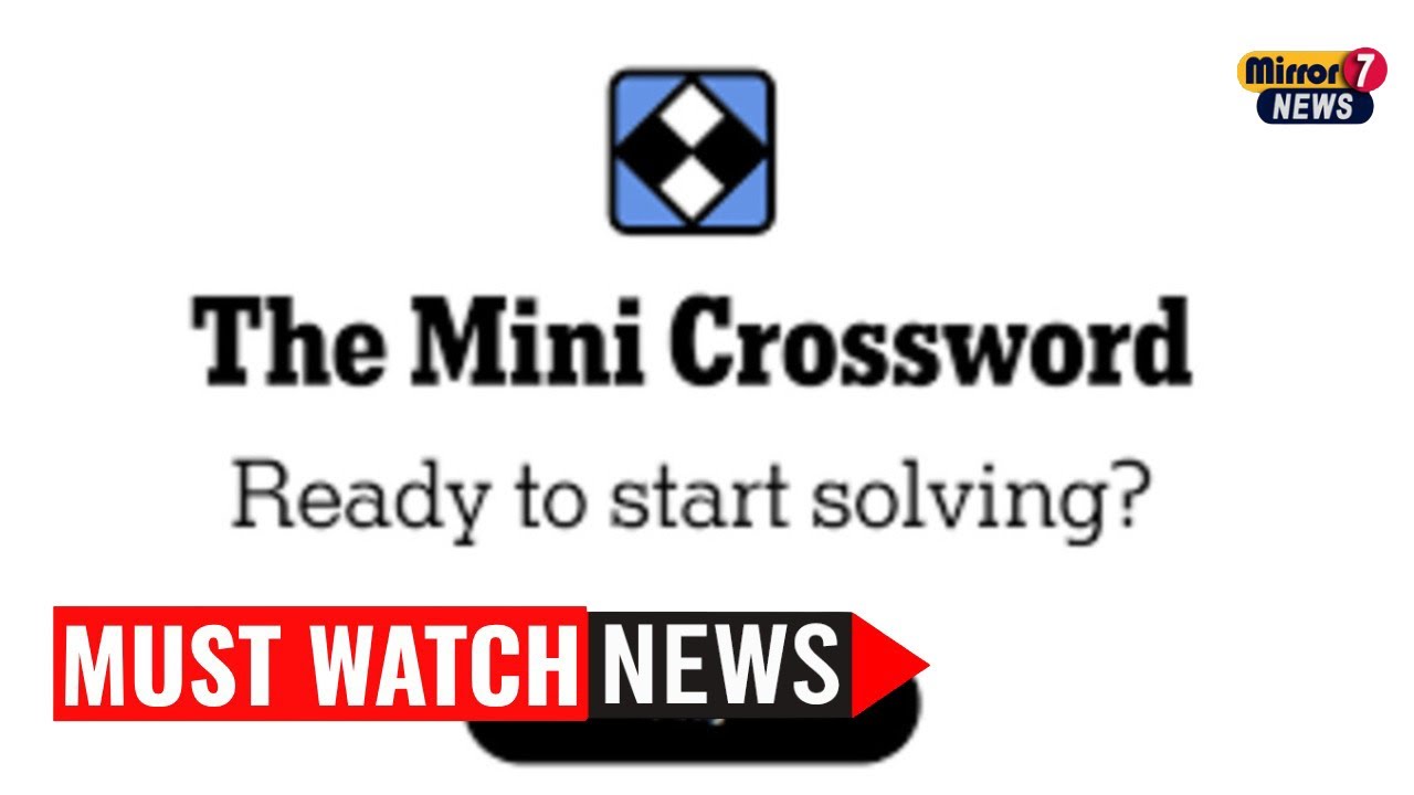 mirror7news's tweet card. Cracking the NYT Mini Crossword on September 28