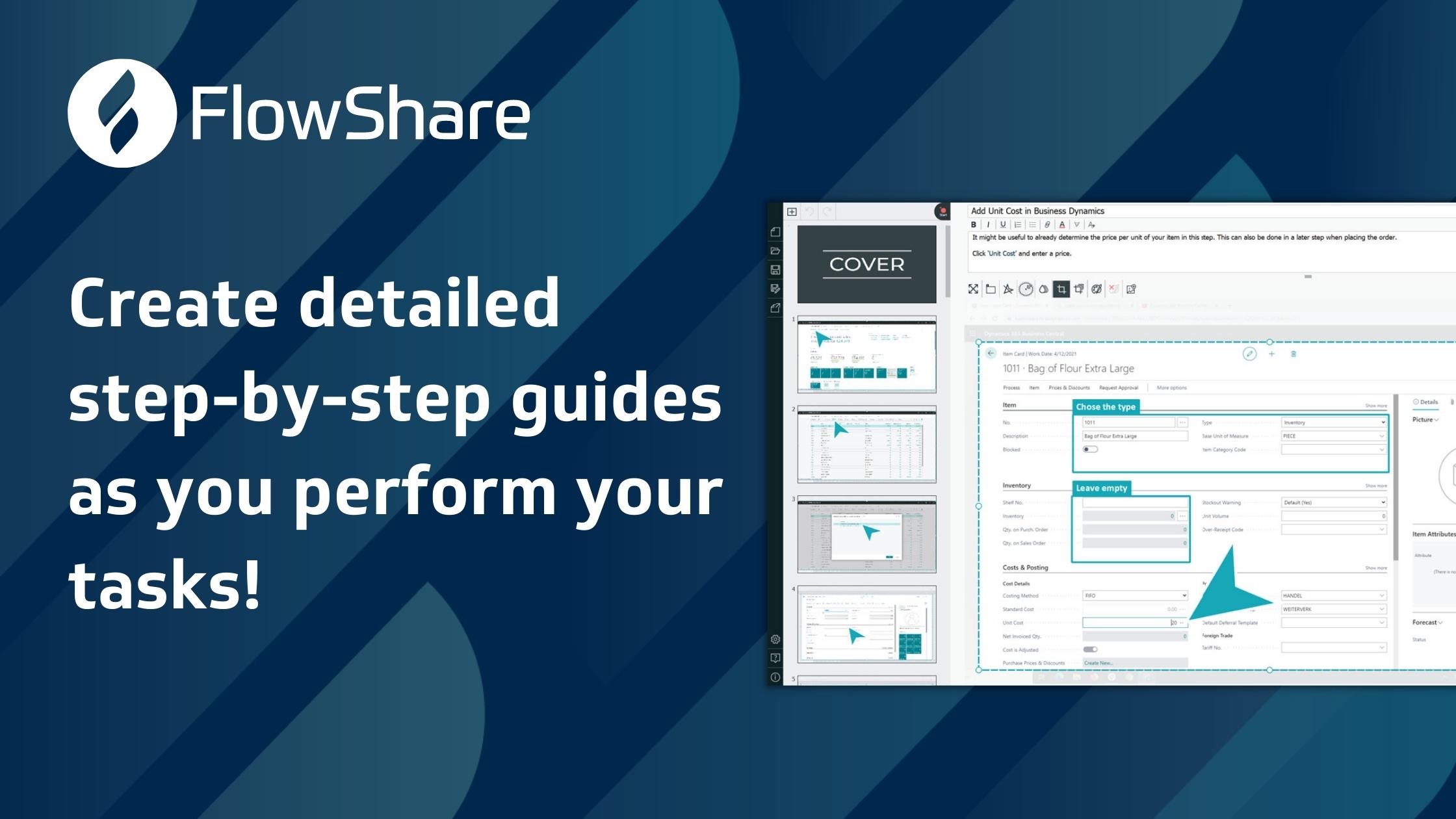 GetFlowShare's tweet card. Use FlowShare to automatically create ➜ step-by-step guides ➜ work instructions ➜ user manuals ➜ SOPs ➜ ERP documentations ➜ screenshots with instructions.