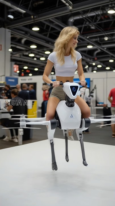 JefersonHuang1's tweet card. Test Drive of a Flying Quadruped Robot. #robotics #quadrupedrobot...