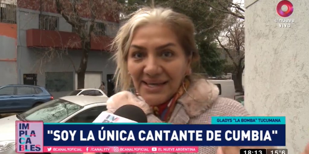 implacablesC9's tweet card. Gladys "la Bomba" Tucumana dio su punta de vista sobre la música actual.