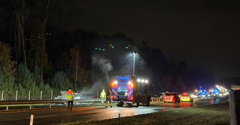 Flinke aanrijding op de Buitenring N300 in Brunssum