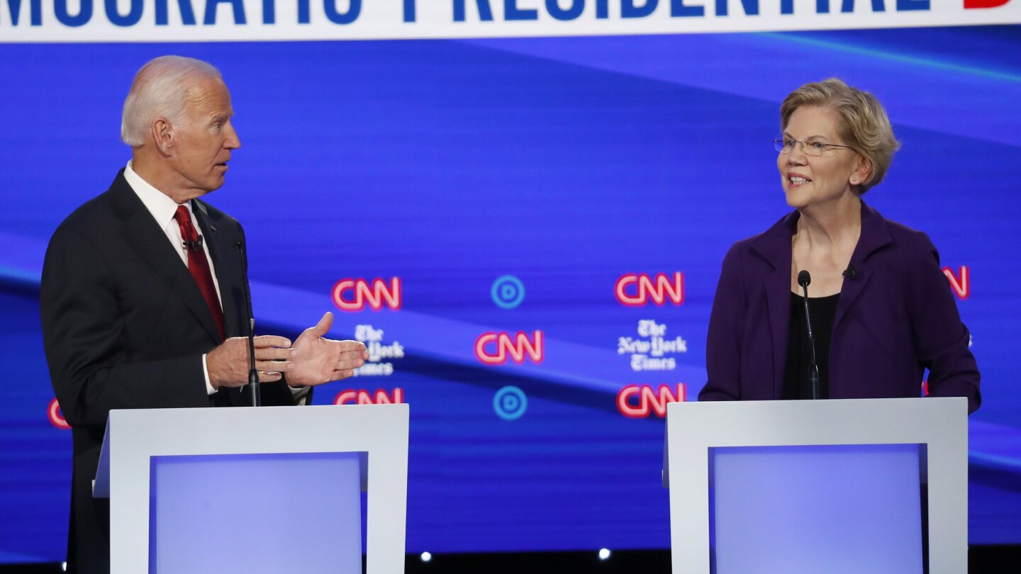 APFactCheck's tweet card. WASHINGTON (AP) — A dozen Democrats seeking the presidency tussled in a debate packed with policy, flubbing some details in the process.