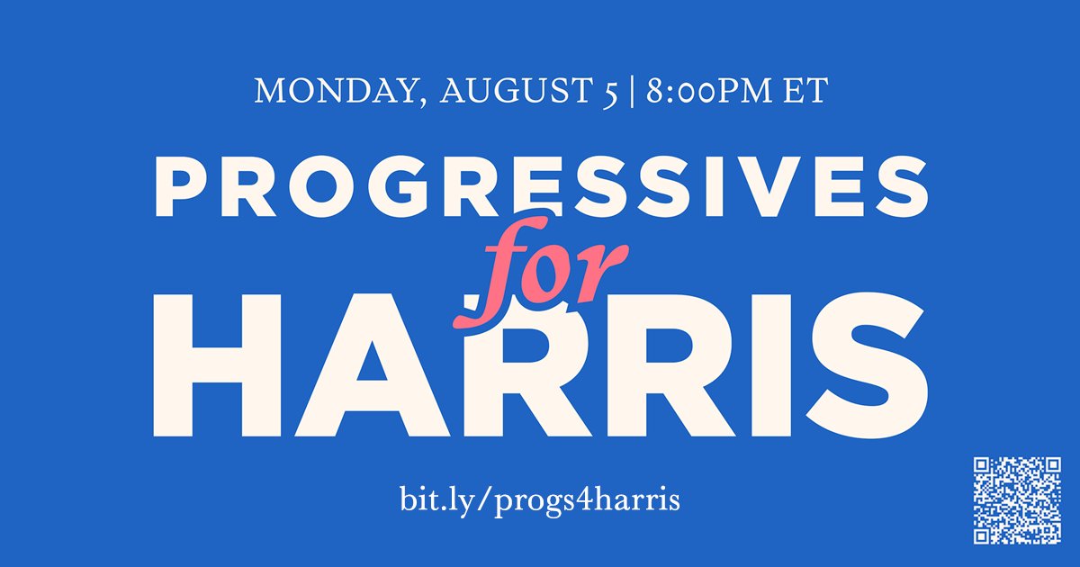 ewarren's tweet card. We are progressives across America who are following in the footsteps of Win With Black Women to organize and mobilize our communities to elect Vice President Kamala Harris as the 47th President of...