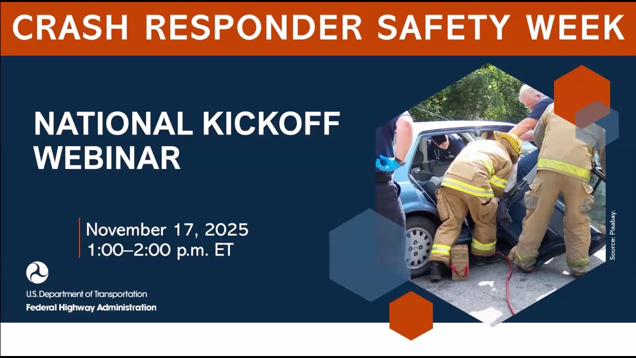 NOCoEOps's tweet card. National Kickoff Webinar: Crash Responder Safety Week 2025