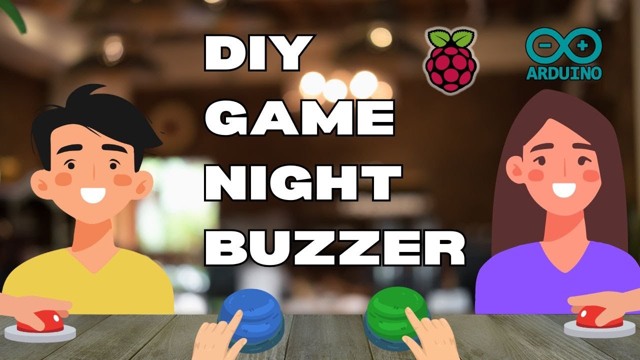 thecarolinedunn's tweet card. Arduino: Game Night Buzzer with Arcade Buttons & LCD Screen