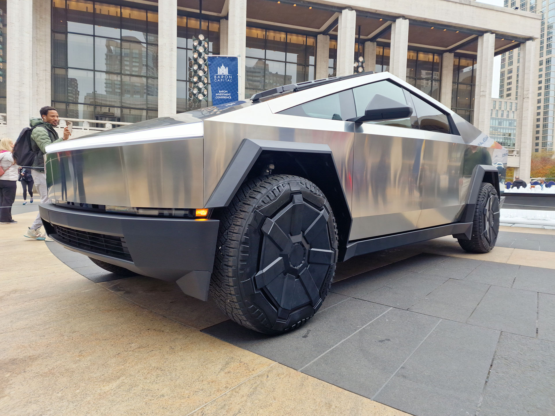 elonmusk's tweet card. Tesla silences its critics with Cybertruck's build quality, immaculate fit and finish, and perfect panel gaps. Tesla puts it on display at more showrooms in California.