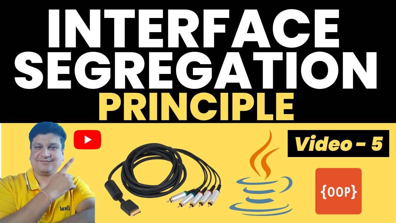 codeonedigest's tweet card. Interface Segregation Principle Tutorial with Java Coding Example for...