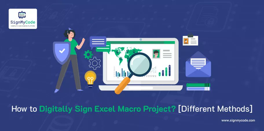 Sign_My_Code's tweet card. Explore here why you need to sign excel Macro, Multiple ways to sign excel Macro and Step by Step Process for Quick Signing.