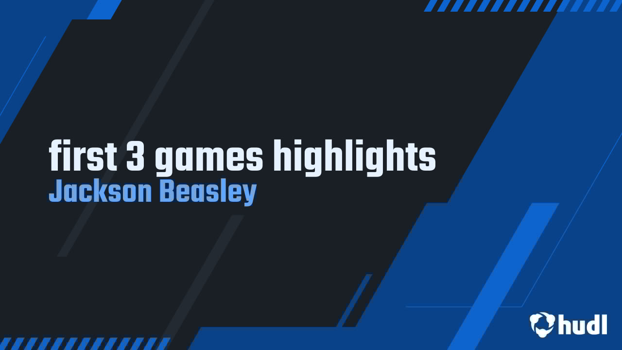 BeasleyJac40434's tweet card. first 3 games highlights