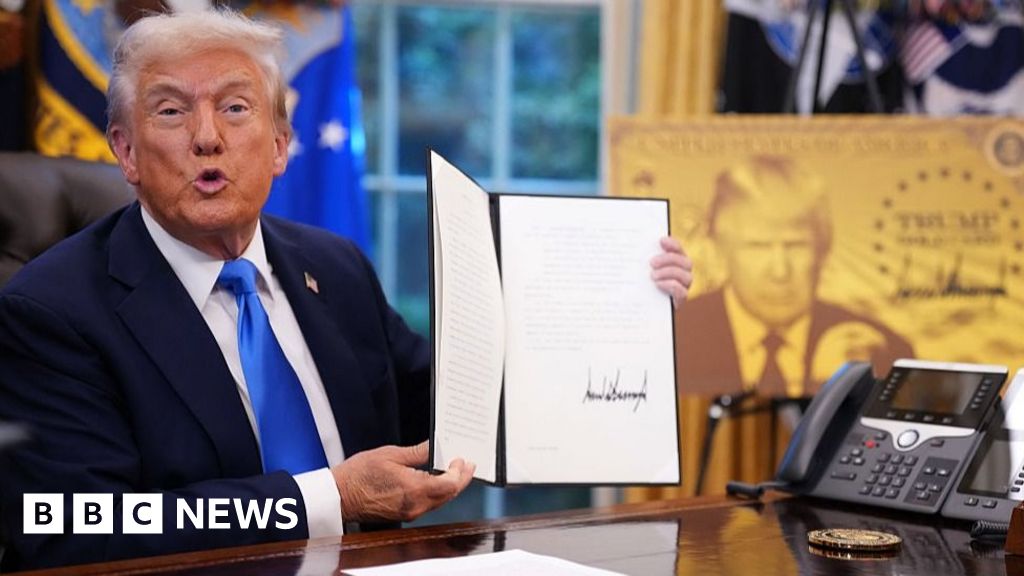 BBCNews's tweet card. "Train Americans," the US commerce secretary told big companies, some of which have relied on foreign high-skilled workers for years.