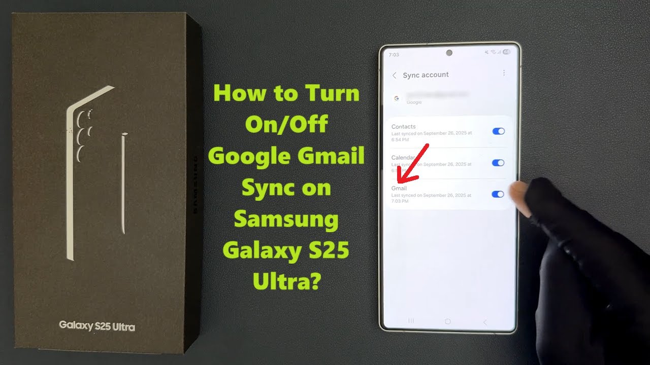 TechMeSpot's tweet card. How to Turn On/Off Google Gmail Sync on Samsung Galaxy S25 Ultra?