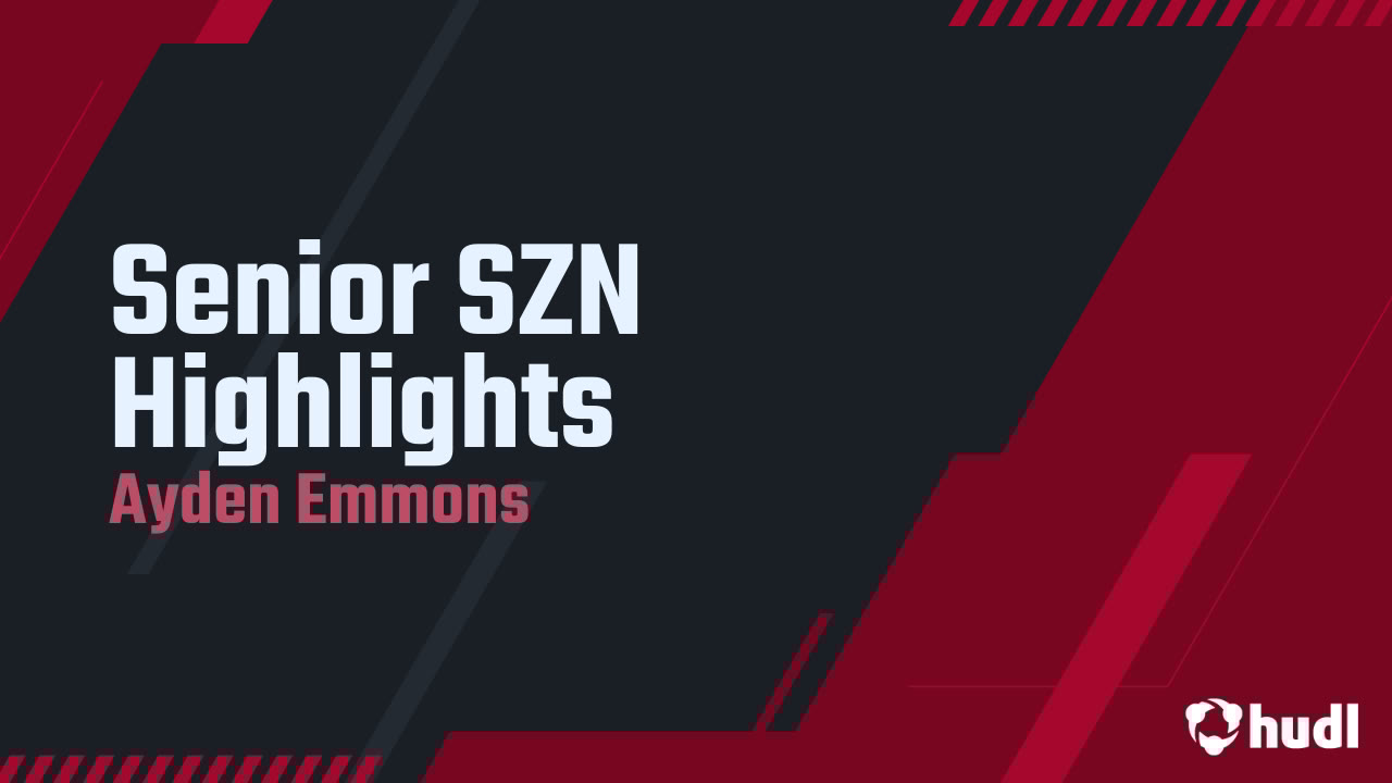 Aydenemmons28's tweet card. Senior SZN Highlights