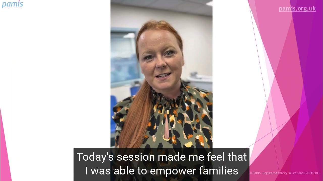 PAMIS_Scotland's tweet card. PAMIS Moving and Handling Awareness Sessions - Self Management Week...