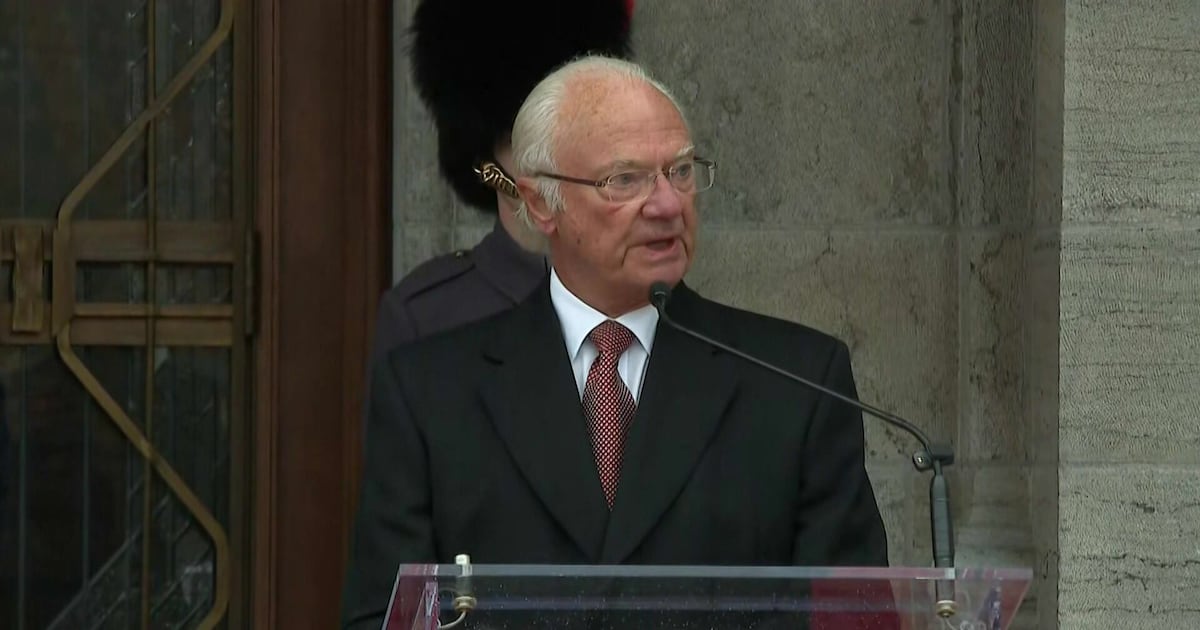 TorCentre's tweet card. King Carl XVI Gustaf speaks after arriving in Ottawa and outlines his objectives of the royals’ two-day visit in Canada.