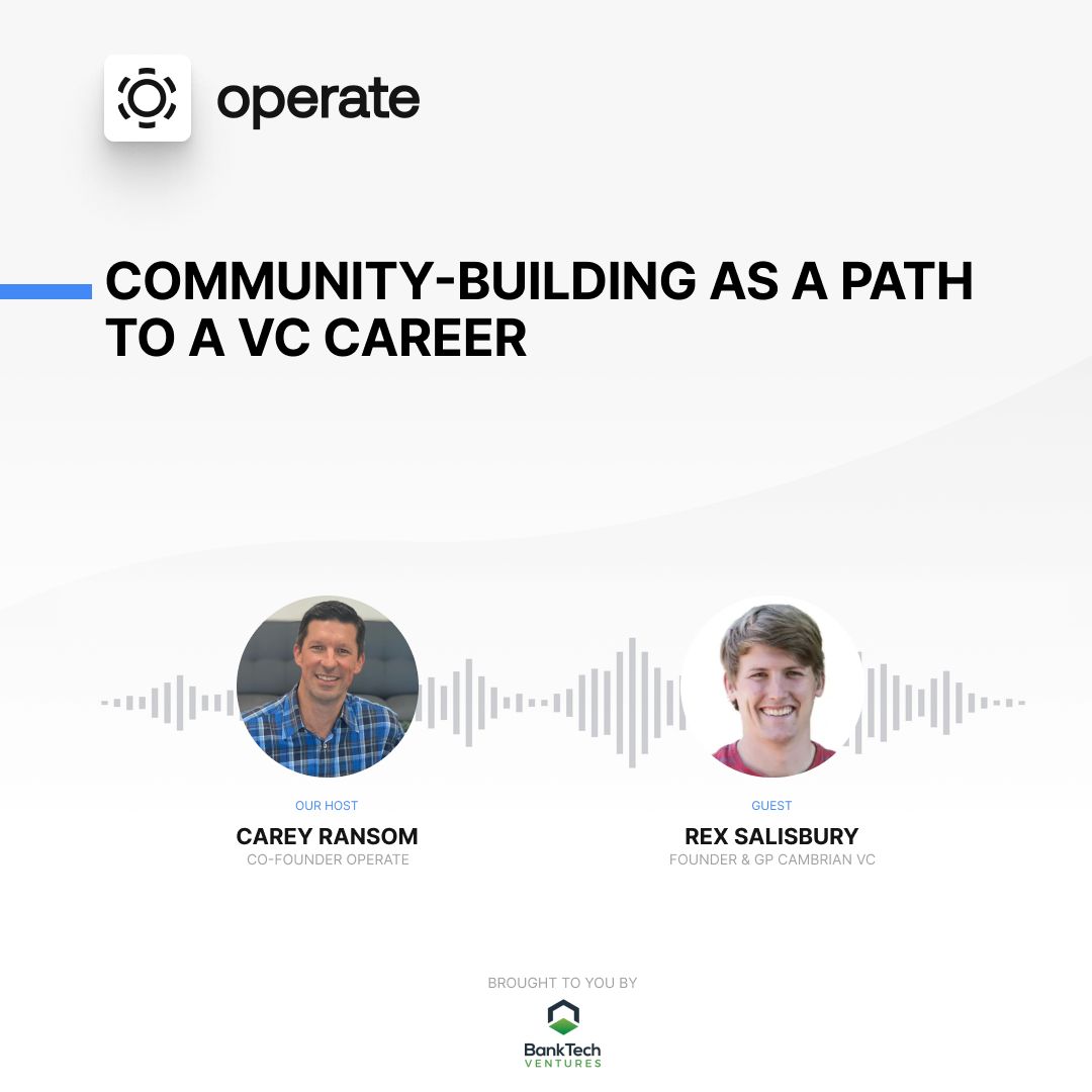 ransomthoughts's tweet card. New Operate Podcast episode drop, featuring Rex Salisbury from Cambrian. Rex has a great story and shares his path to SF, building a community of his peers while in a startup, and how that led him to...