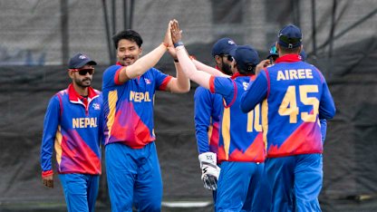 CWCLeague2's tweet card. Final-over victory in Dundee takes Nepal off bottom of the Cricket World Cup League 2 table.