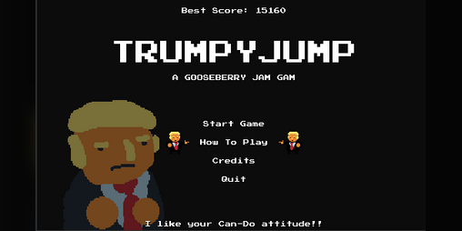 ShadyPixelGames's tweet card. A high score based game where you knock people off walls! Play in your browser