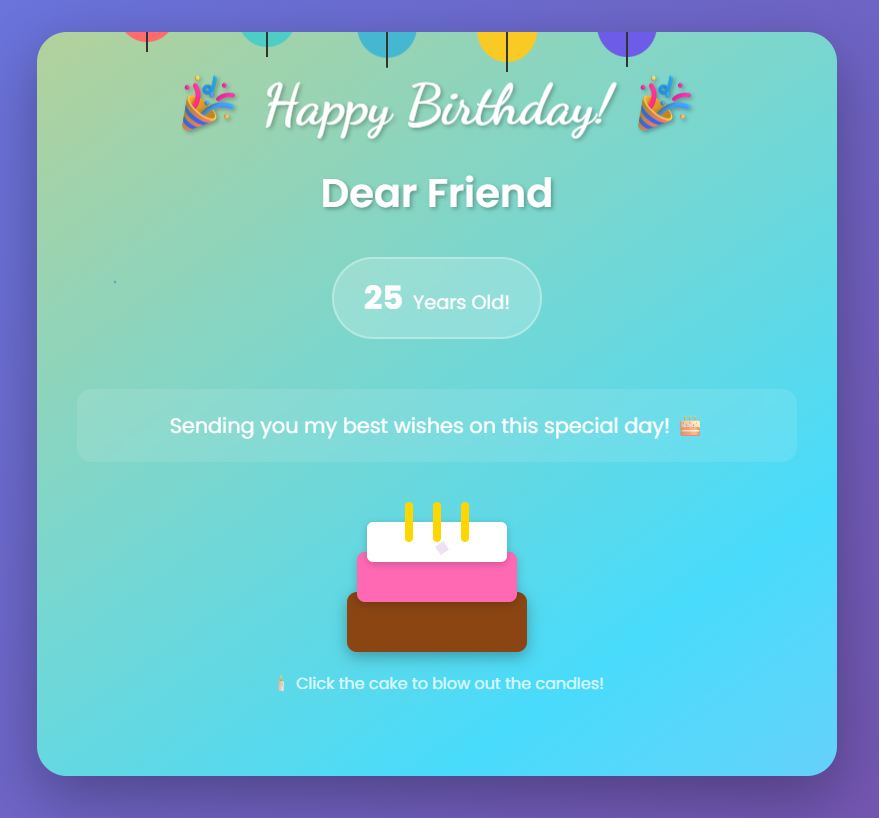 CodeNovaStudio1's tweet card. 🎉 Personalized Animated Birthday Template - Premium HTML/CSS/JS Package✨ Transform Birthday Celebrations with Interactive Magic!Create unforgettable birthday experiences with this fully customizab...