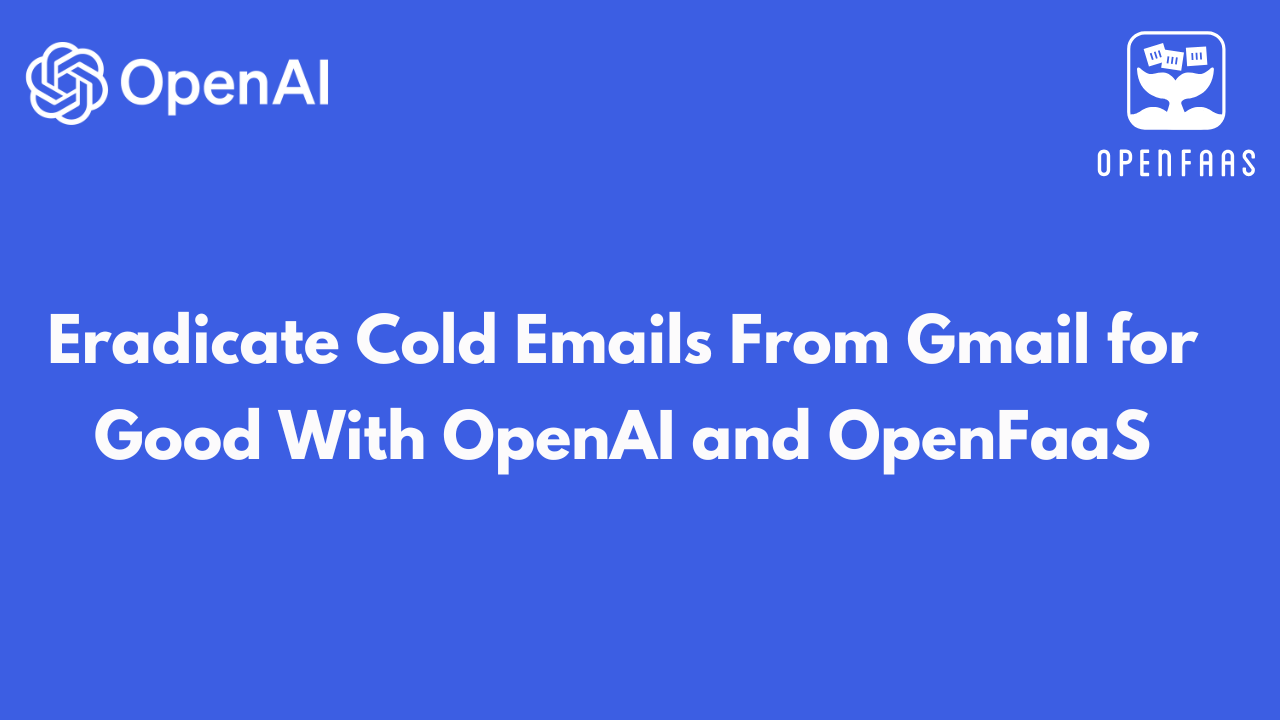 alexellisuk's tweet card. Learn how to connect OpenAI’s models to your Gmail to filter out unwanted messages with OpenFaaS, Python and Google Pub/Sub.