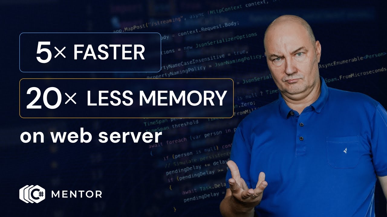 DamianEdwards's tweet card. Improve API Responsiveness With Streaming JSON Deserialization