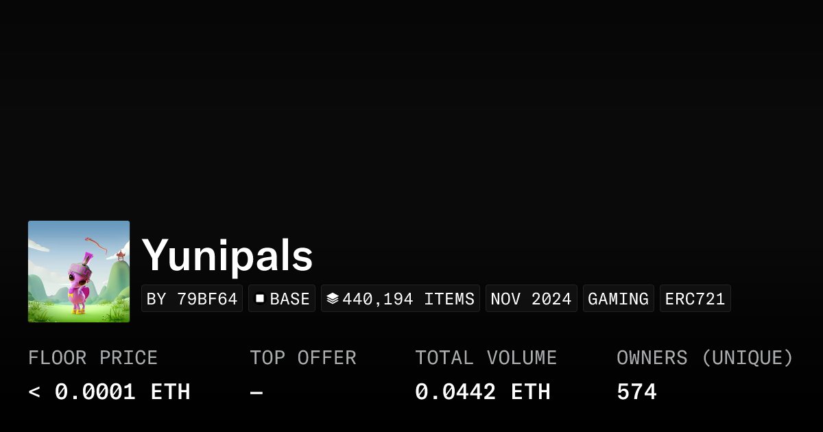 yunipals's tweet card. Collect & battle.