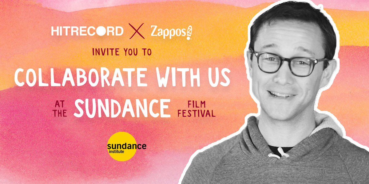 alistair_rennie's tweet card. Announcing HITRECORD x Zappos at the Sundance Film Festival