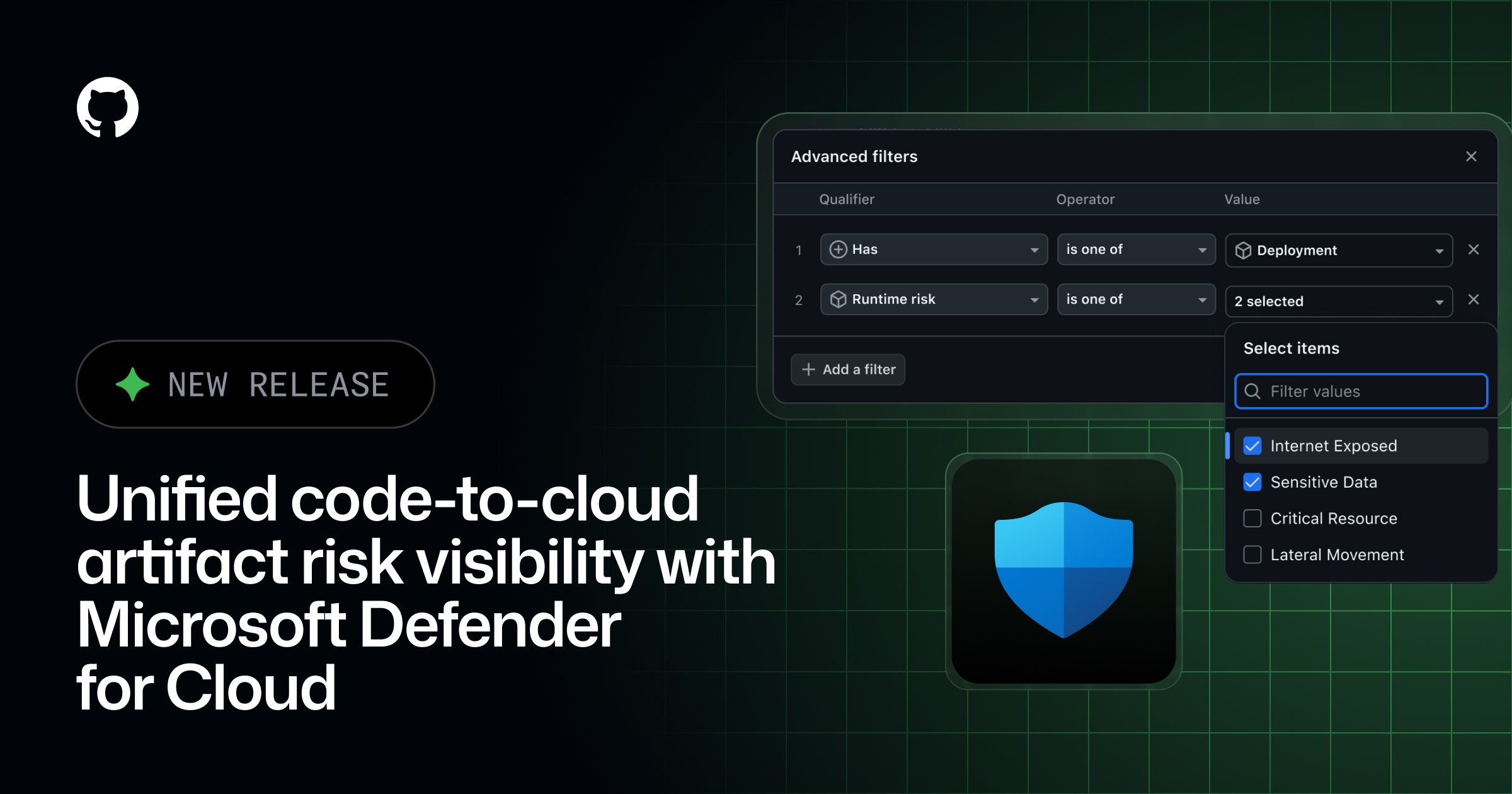 GHchangelog's tweet card. GitHub now makes it easier for teams to track, prioritize, and remediate security risks that matter by connecting code, build artifacts, and production context. Here’s what’s shipped and how you…