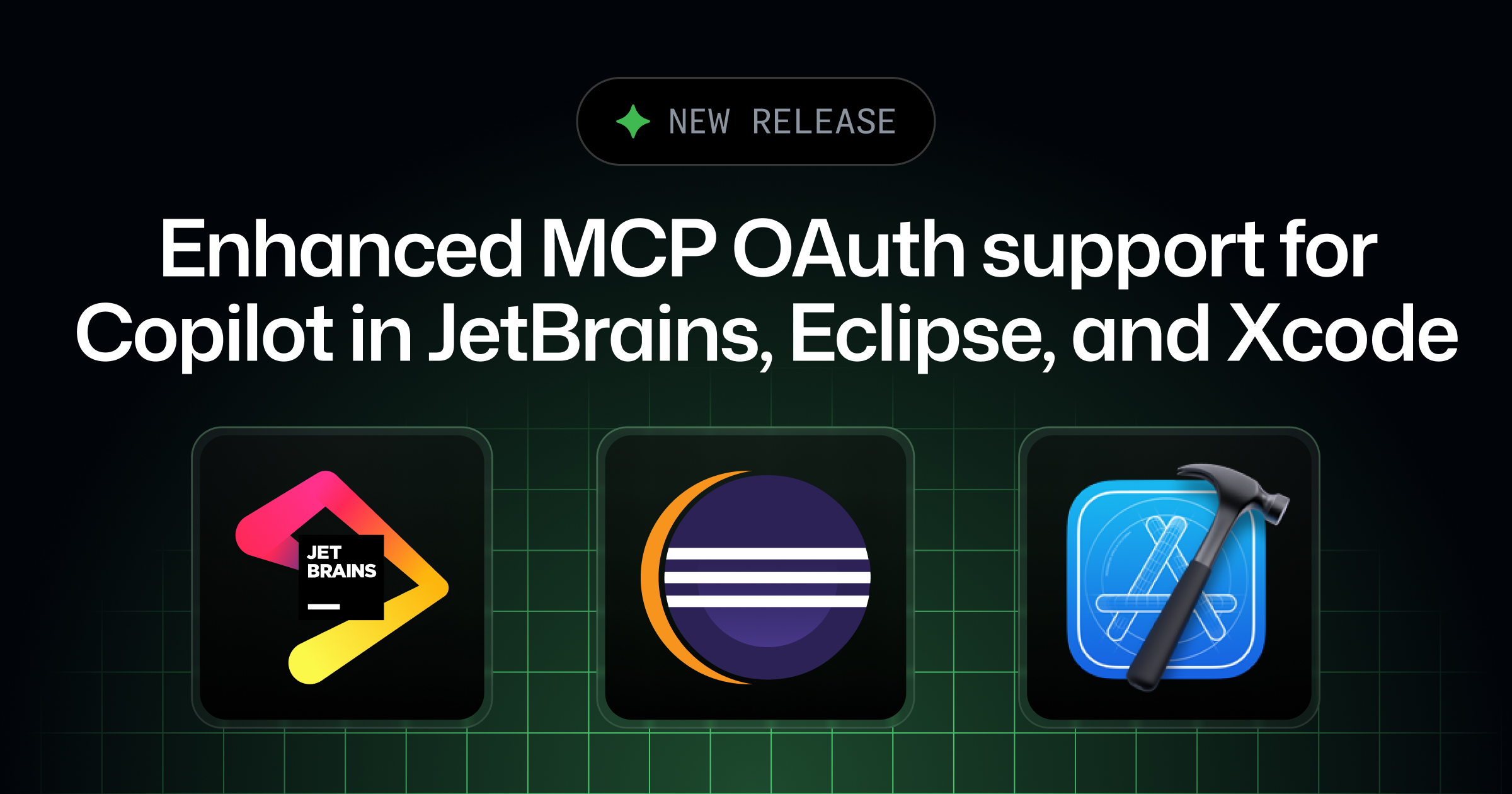 GHchangelog's tweet card. We’ve introduced enhanced authentication capabilities in GitHub Copilot plugins for JetBrains, Eclipse, and Xcode to support more third-party OAuth providers with a secure and flexible approach using...