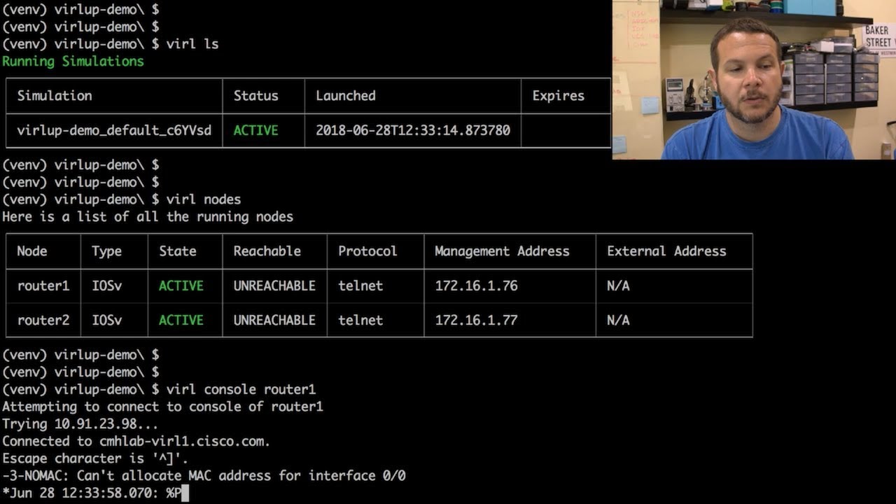 hfpreston's tweet card. virl up – NetDevOps Network Simulation Done Right