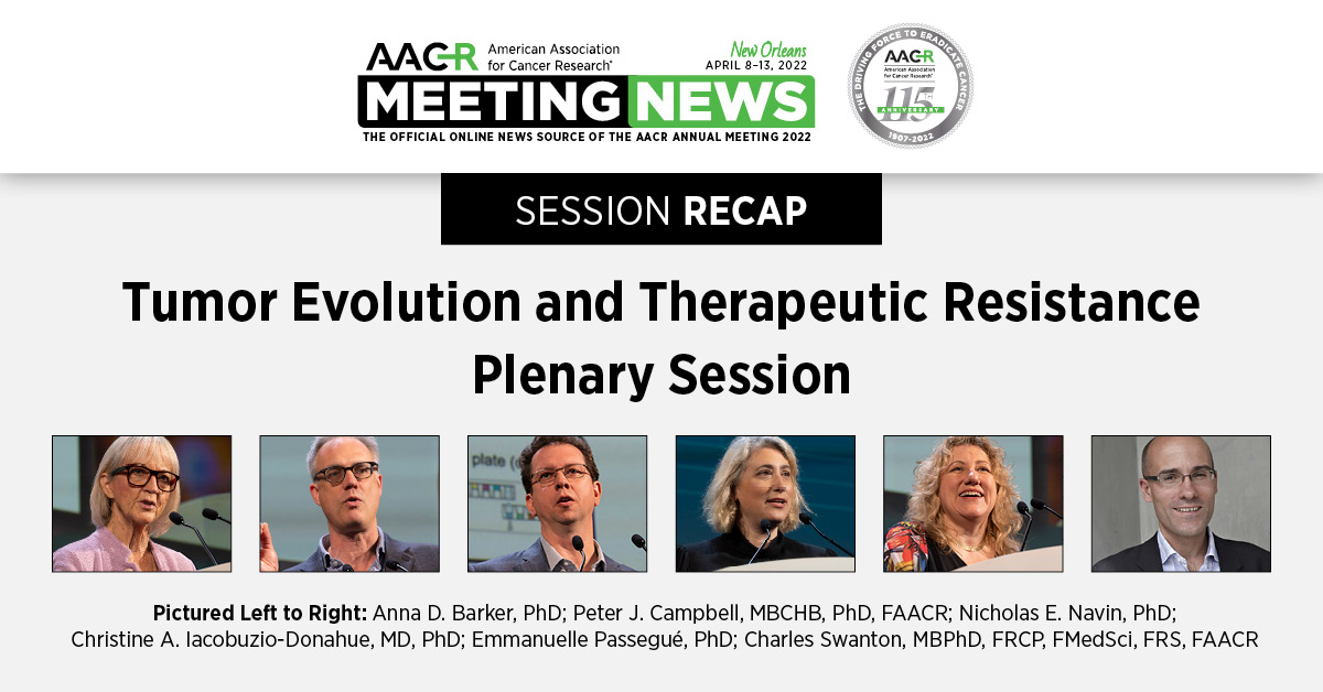 RMCarrLab's tweet card. On the final day of the Annual Meeting, Anna D. Barker, PhD, chaired a plenary session dedicated to tumor evolution. “We are going to see people putting evolution to work in the very near future,”...
