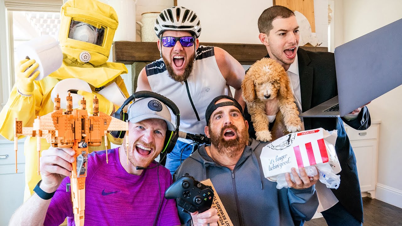 KimJohnston's tweet card. Quarantine Stereotypes