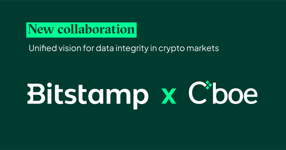 Bitstamp's tweet card. Bitstamp engages with Cboe’s BZX Exchange! Our new Surveillance Sharing Agreement, aiming to enhance fairness and market integrity in crypto trading.