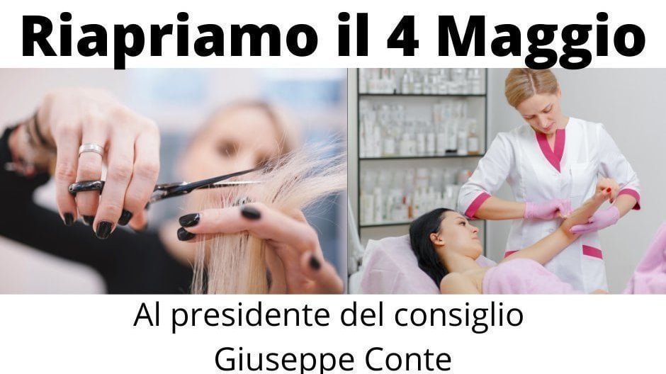 sarzo_diego's tweet card. Riapriamo Parrucchieri, Centri Estetici ed Onicotecniche il 4 Maggio.