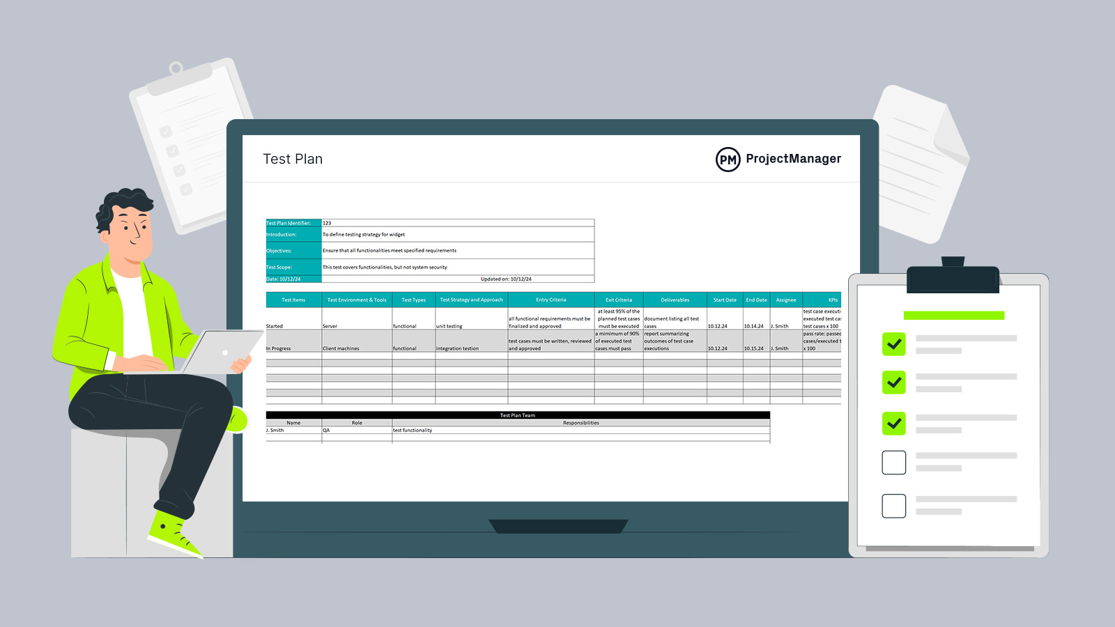 ProjectTips's tweet card. Download this free test plan template for Excel to codify and repeat the testing process so it's more efficient.