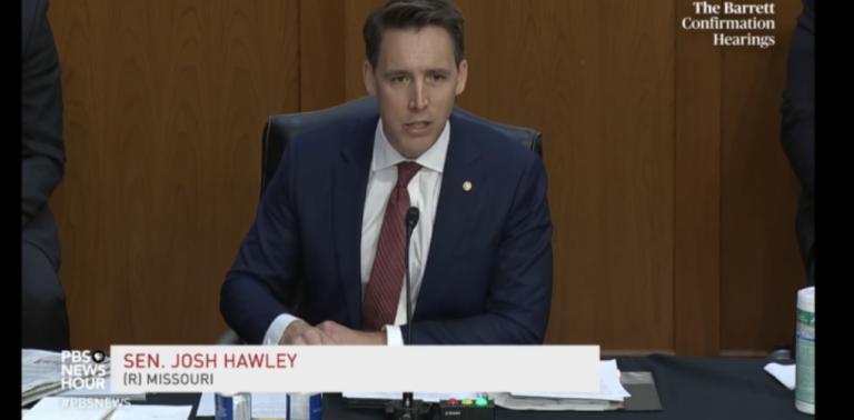 mrctv's tweet card. Sen. Josh Hawley (R-MO) requested a major tech CEO to respond to allegations that he previously sold out to communist China.