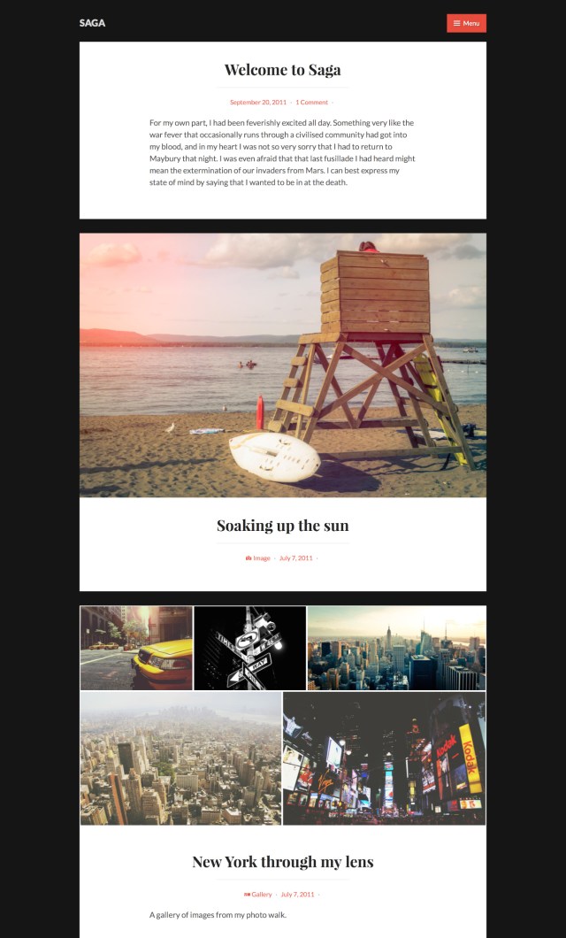 wordpressdotcom's tweet card. Presenting two new free themes for your blogging pleasure.