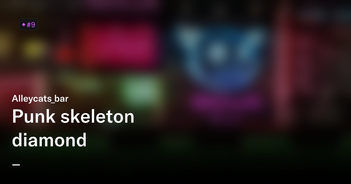 TechHive1's tweet card. Is the cats dead or alive? Looking for a loving family!  someone who serves as an intermediary between the living and the dead Alleycats_bar is a collection of 10,000 unique Alleycats NFTs— unique...