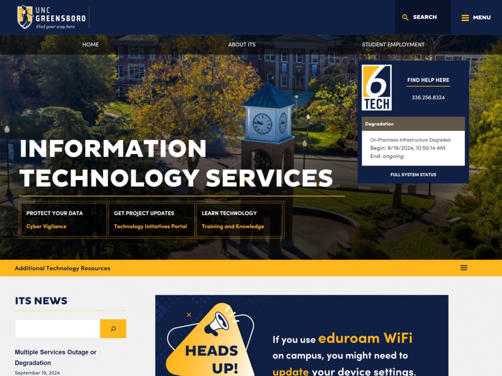 uncgits's tweet card. We’re thrilled to announce the launch of the newly redesigned ITS website! With a cleaner design and improved navigation, finding the information you need has never been easier.  Some highlights of...