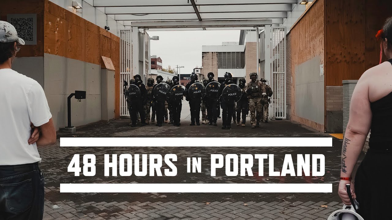 LinzeyPi's tweet card. Special Report: 48 Hours in Portland