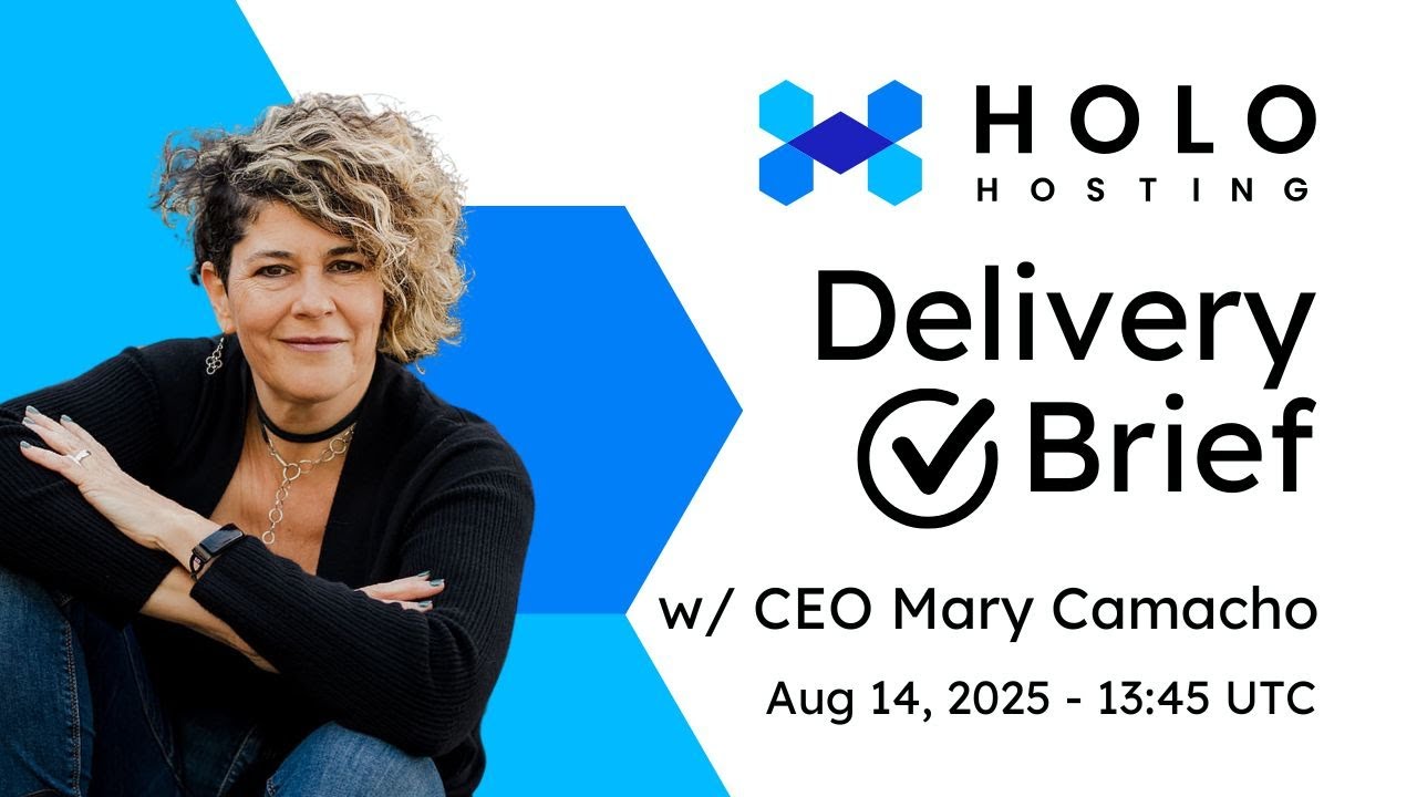 H_O_L_O_'s tweet card. Holo Delivery Brief No 10 with Mary Camacho