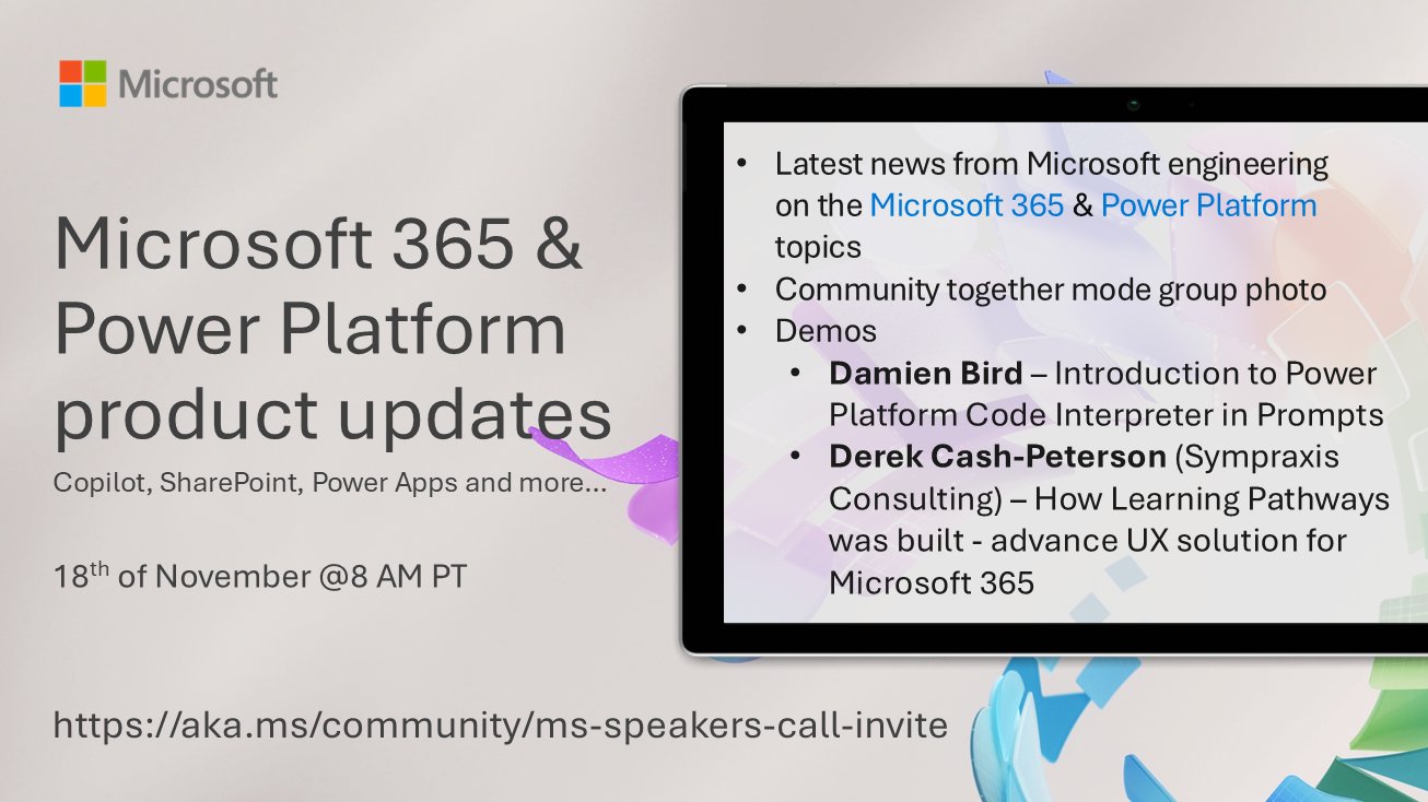DavidWarnerII's tweet card. Call Highlights   SharePoint Quicklinks: Primary PnP Website: https://aka.ms/m365pnp Documentation & Guidance SharePoint Dev Videos Issues List —– Sharing Is Caring: A community initiative that...
