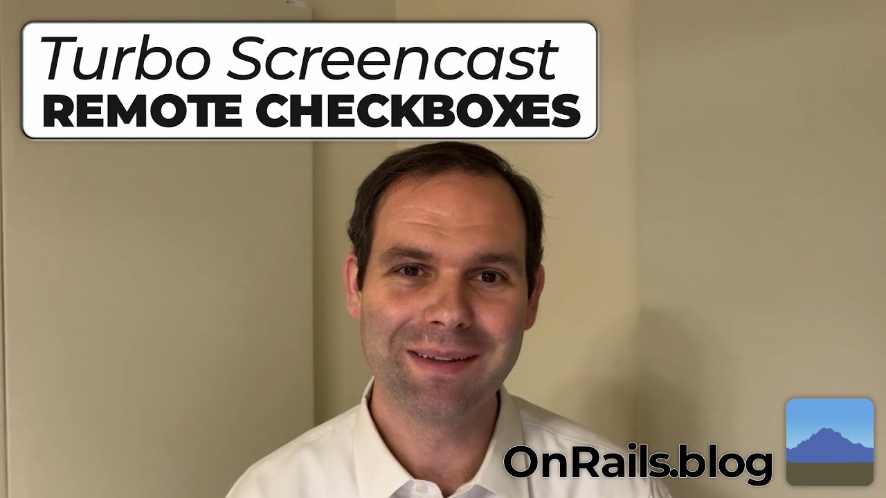OnrailsJohn's tweet card. Update Model with Checkbox using Turbo Morphing